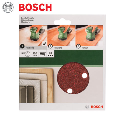 40GR 150MM ROUND SANDPAPER (5)