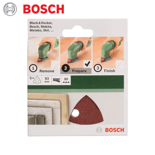 93MM TRIANGLE SANDPAPER - 80G (5)