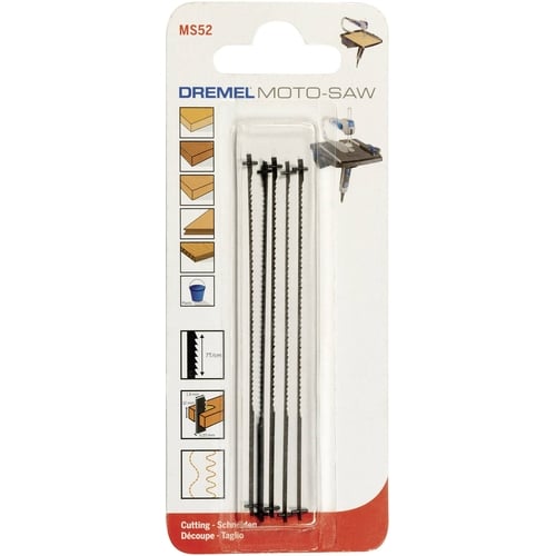 Dremel - 5Pc Moto-Saw Fine Wood Cutting Saw Blade (MS52) | 2615MS52JA