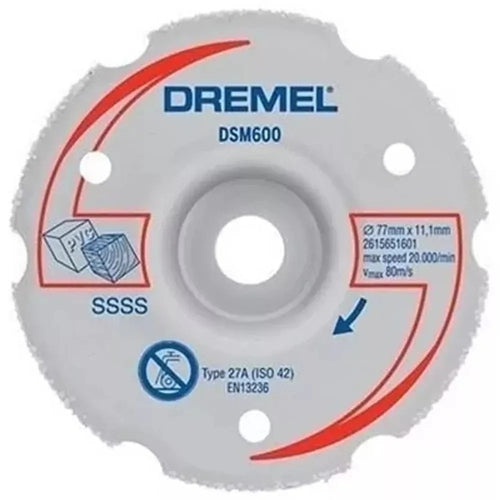 Dremel - DSM20 Multipurpose Carbide Flush Cutting Wheel (DSM600) | 2615S600JB