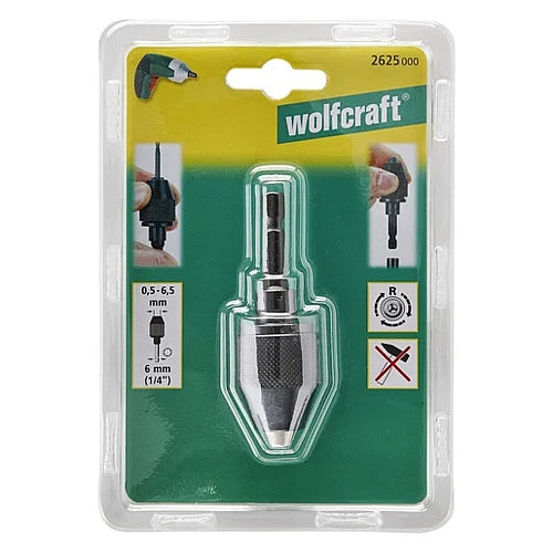 Wolfcraft Quick-Release Chuck with Hexagon Shank | 2625000
