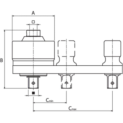 Gedore Torque Multiplier DREMOPLUS ALU 2800 Nm (DVI-28L) | 2653257