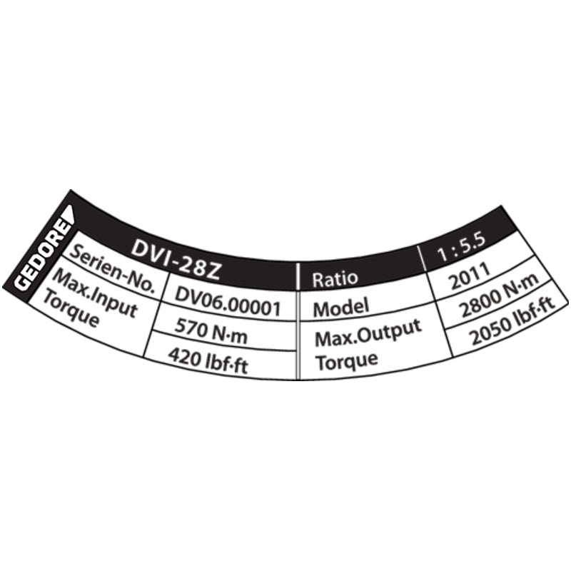 Gedore Torque Multiplier DREMOPLUS ALU 2800 Nm (DVI-28Z) | 2653273