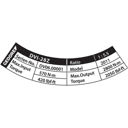 Gedore Torque Multiplier DREMOPLUS ALU 2800 Nm (DVI-28Z) | 2653273