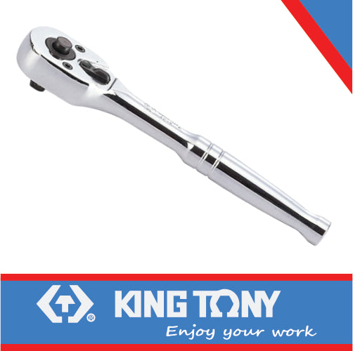 KING TONY RATCHET 1/4" QUICK RELEASE REVERSIBLE 140MM | 2761 55P