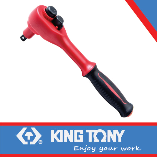 KING TONY 1/4" VDE INSULATED RATCHET 150MM | 2771VE 55