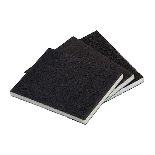 Wolfcraft 3 Piece Assorted Sanding Pads, 100 x 125 x 10mm | 2895000