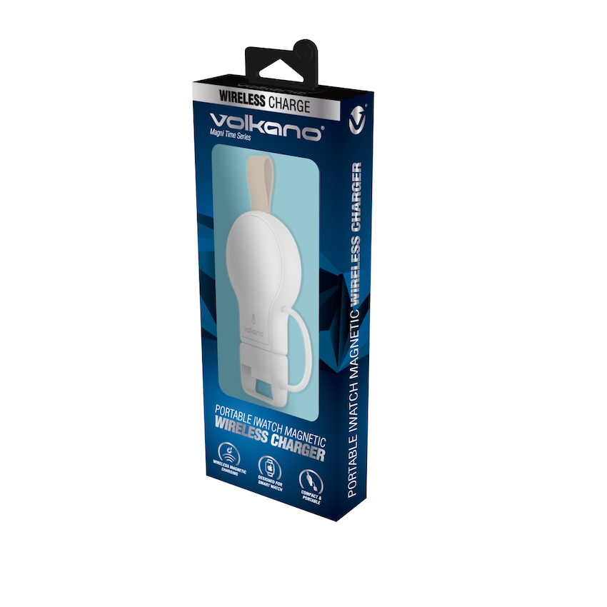 Volkano Magni Time Series - Portable iWatch Magnetic Wireless Charger | VK-8300-WT