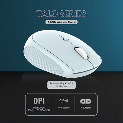 Volkano Talc Wireless Mouse - Blue | VK-20197-BL