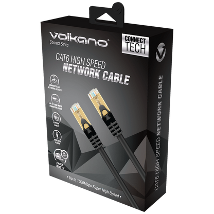 Volkano Connect Series CAT6 Network Cable 5m | VK-20183-BK