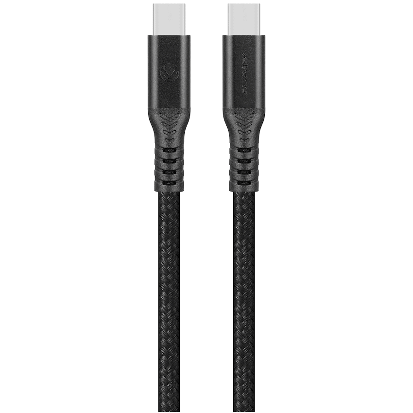 Volkano Weave Series USB C to USB C 240W 20Gbps 2m-black | VK-30239-BK