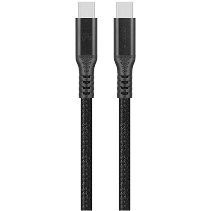 Volkano Weave Series USB C to USB C 240W 20Gbps 2m-black | VK-30239-BK