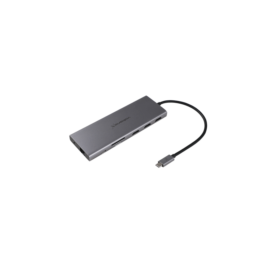 Volkano X Core series 12 in 1 USB-C Multiple Port Adaptor | VK-20280-BK