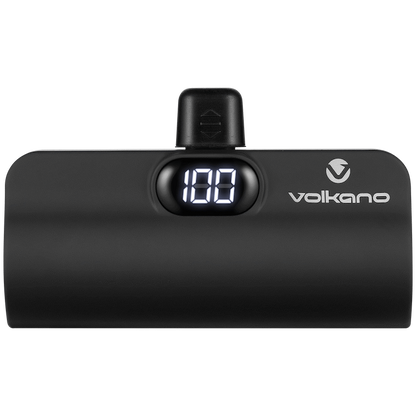 Volkano Relief Pro Power Bank - 5000mAh Type-C Direct Plug-In | VK-9027-BK[V2]