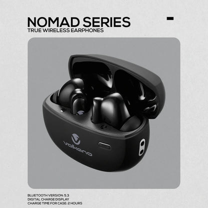 Volkano Nomad Active Noise-Cancelling True Wireless Earphones - Black | VK-3333-BK