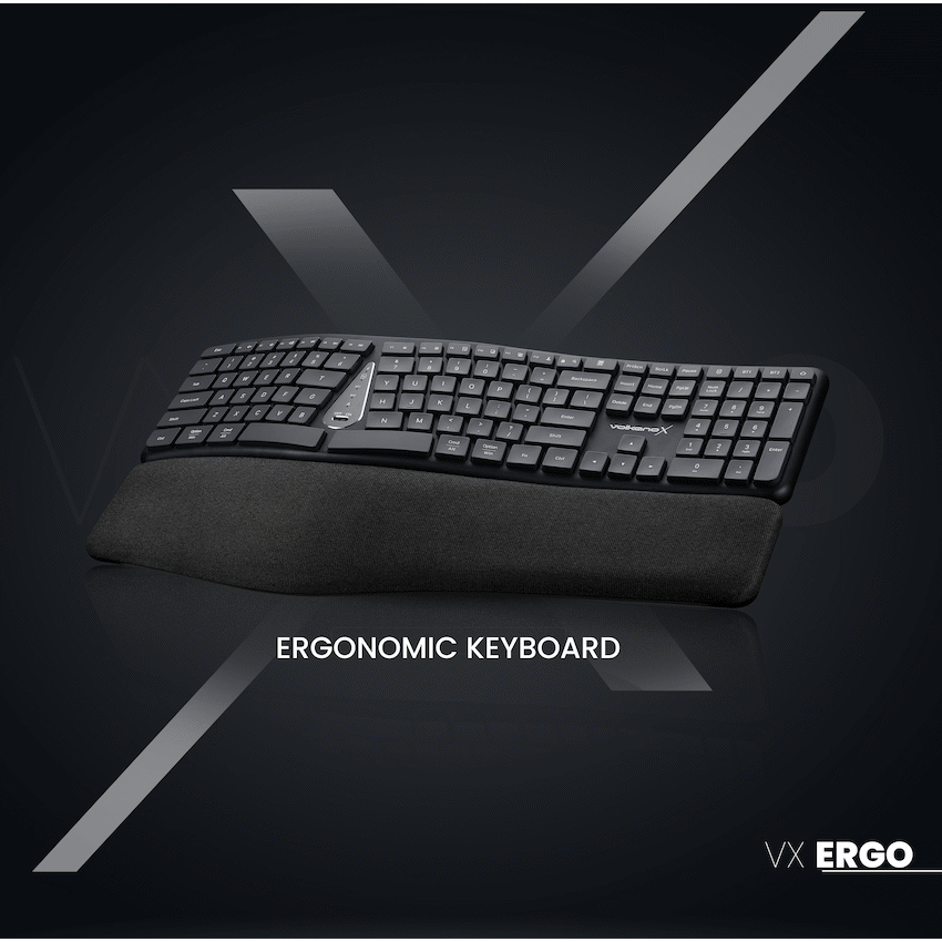 VolkanoX Ergo Bluetooth Wireless Keyboard | VK-20300-BK[V2]