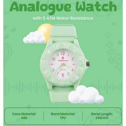 Volkano Mallow Series Kids Analogue Watch - Green | VK-5203-GN