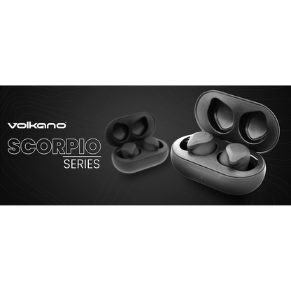 Volkano Scorpio Series True Wireless Earphones - Black | VK-1121-BK