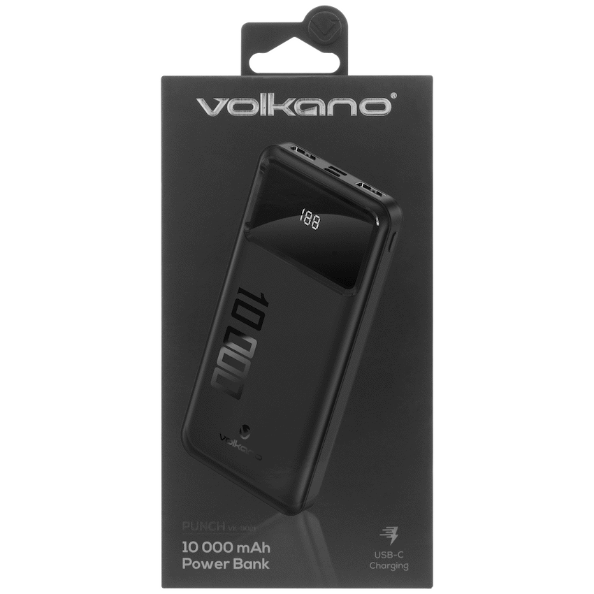 Volkano Punch Series 10000mah Power Bank | VK-9021-BK