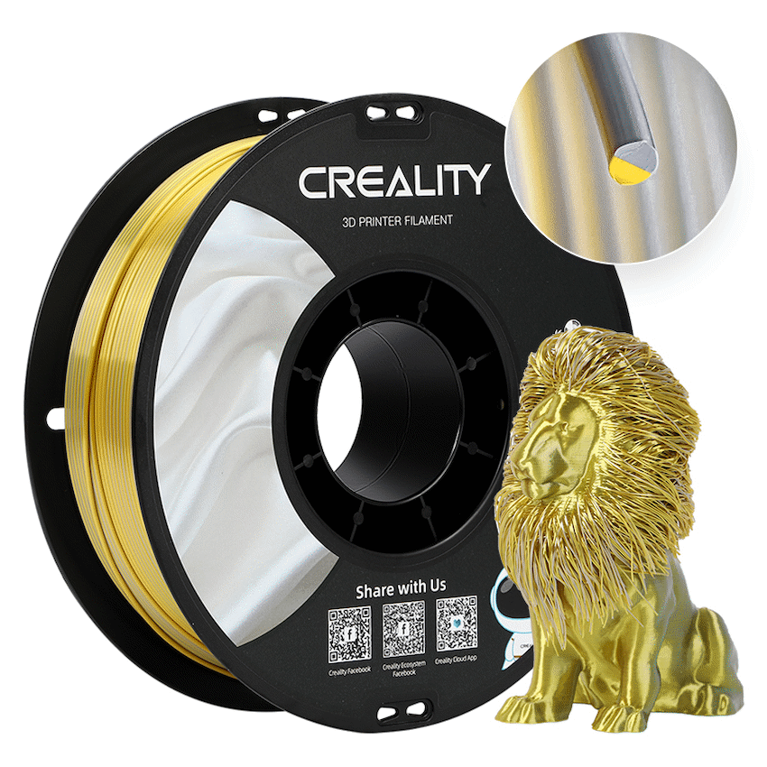 Creality 1.75mm PLA Silk Filament - Golden-Silver 1Kg | 3301120012