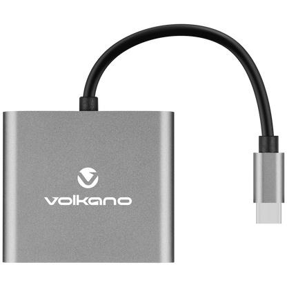 Volkano Expand Series USB-C to Dual 4K HDMI Adaptor | VK-20244-BK