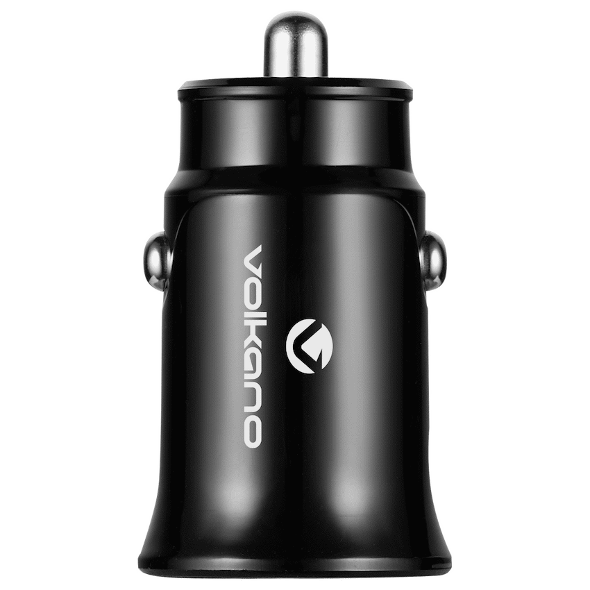 Volkano On-The-Go Dual USB Car Charger 12w | VK-PDQ205-BK