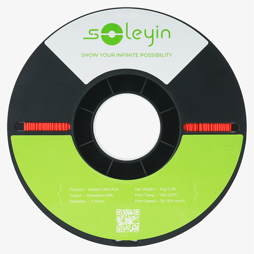 Creality 1.75mm Soleyin Ultra PLA Filament - Strawberry Milk 1Kg | 3301010510