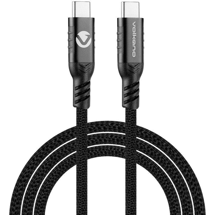 Volkano Weave Series 60w Magnetic Type-C Cable - Black | VK-20239-BK