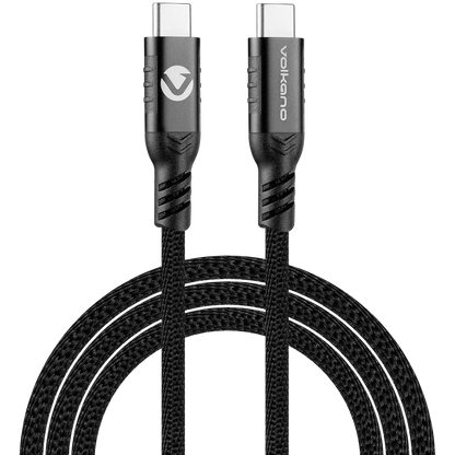 Volkano Weave Series 60w Magnetic Type-C Cable - Black | VK-20239-BK