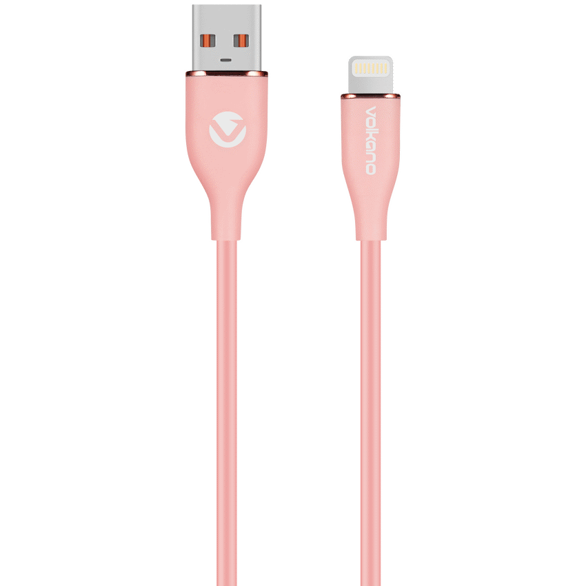 Volkano Flexi Series USB to MFI Lightning 1.5m 27w - Pink | VK-20269-PK
