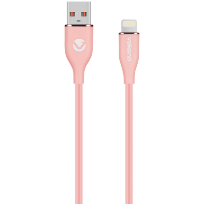 Volkano Flexi Series USB to MFI Lightning 1.5m 27w - Pink | VK-20269-PK