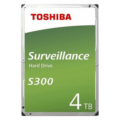 Toshiba S300 Series 4TB 5400rpm 128MB/256MB Cache SATA III 6.0GB/s Surveillance Hard Disk Drive (Bulk) | HDKPB08Z0A02S