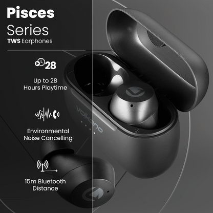 Volkano Pisces 2.0 Series TWS Earphones - Black | VK-1133-BK[V2]
