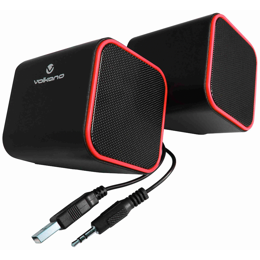 Volkano Diamond Series USB Speaker - Red | VB-702-RED