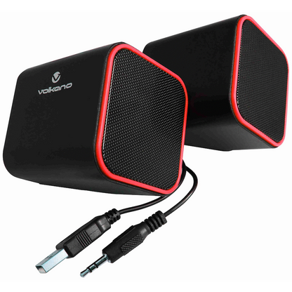 Volkano Diamond Series USB Speaker - Red | VB-702-RED