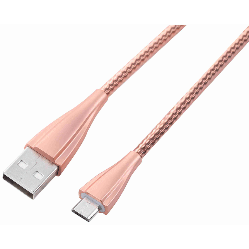 Volkano Fashion Series Micro USB Cable 1.8m - Rose Gold | VK-20060-RG