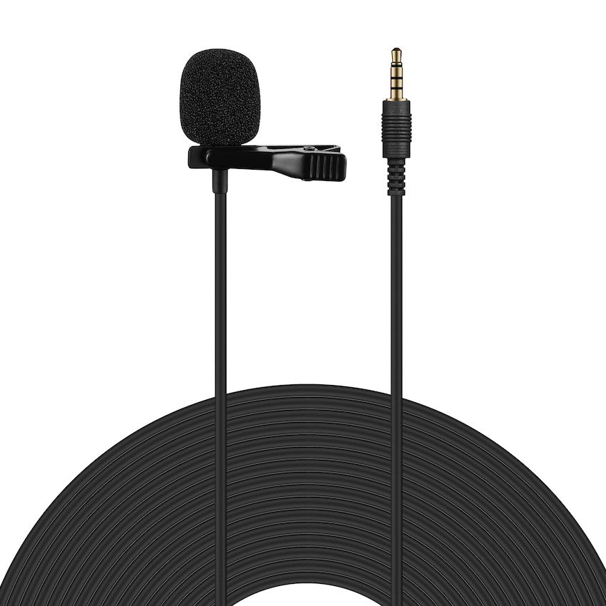 Volkano Clip series 3.5mm Tieclip Microphone | VK-6507-BK