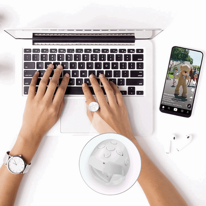Volkano Clout series Social Media Remote Controller Ring | VK-6526-WT