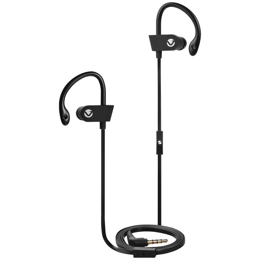 Volkano Circuit Series Sports Hook-In Earphones with Mic | VEH-001-BK