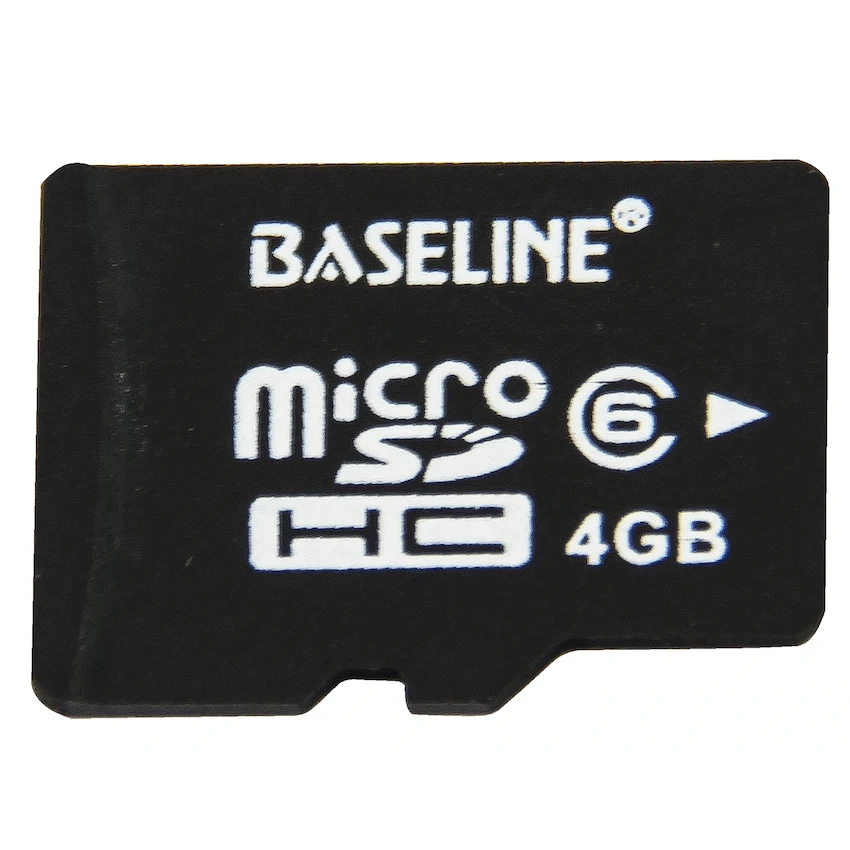 Baseline 4GB MicroSDHC Class 4/10 Memory Card with SD Adapter | BLRP-MC4GB