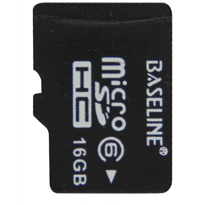 Baseline 16GB MicroSDHC Class 10 UHS-I Memory Card with SD Adapter | BLRP-MC16GB