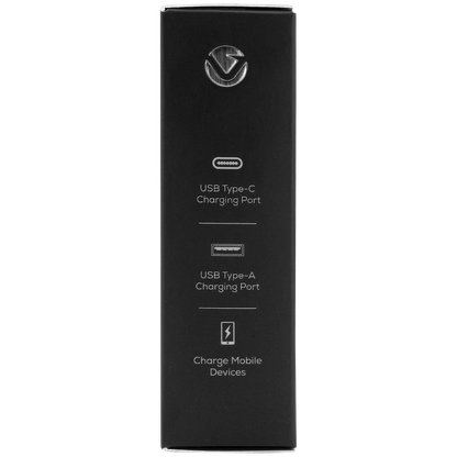 Volkano On-The-Go USB + Type-C 12w Car Charger - Black | VK-PDQ-305-BK
