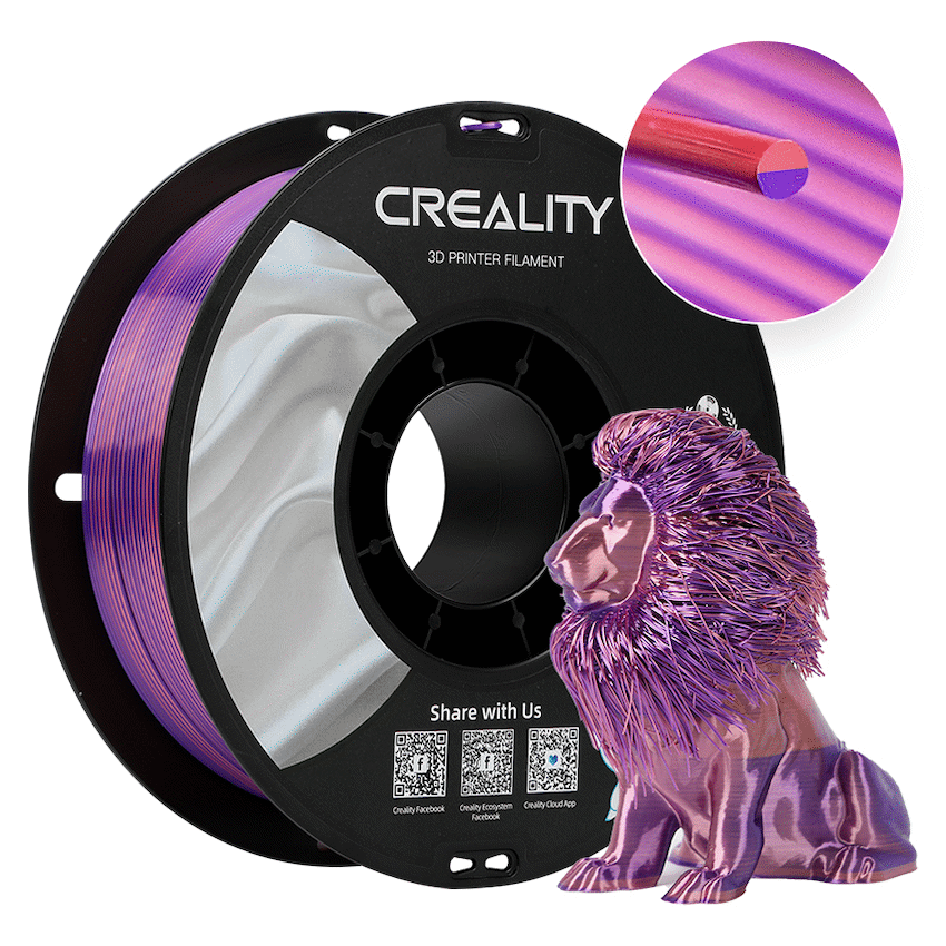 Creality 1.75mm PLA Silk Filament - Pink-Purple 1Kg | 3301120013