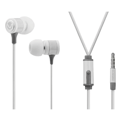 Volkano Earphones with Mic - Stannic Series - White | VSN202-WHT[V2]