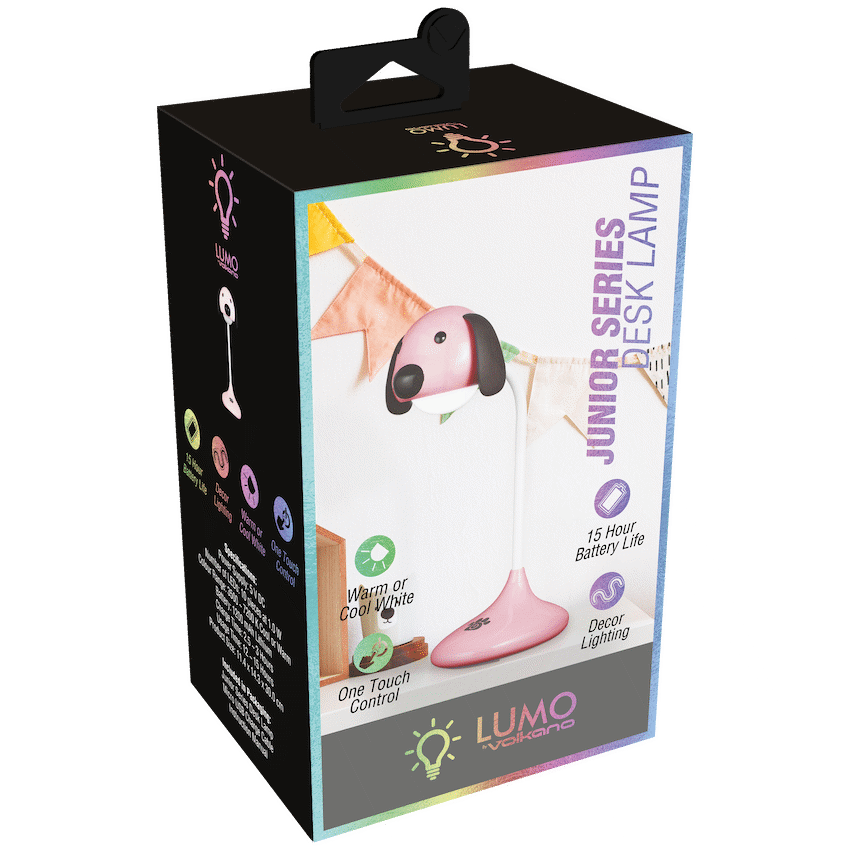 Lumo Neon Series LED Desk Lamp - Pink Dog | VK-50007-PK