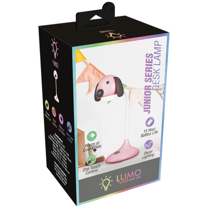 Lumo Neon Series LED Desk Lamp - Pink Dog | VK-50007-PK