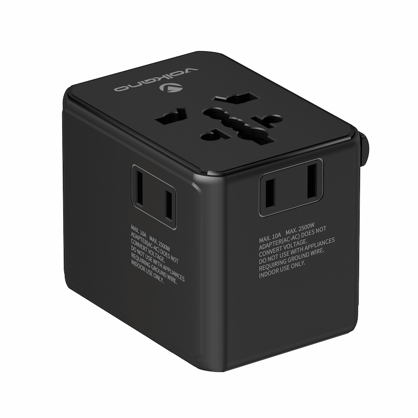 Volkano Jetsetter series 70W PD Travel Adaptor | VK-8027-70-BK