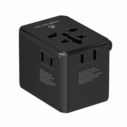 Volkano Jetsetter series 70W PD Travel Adaptor | VK-8027-70-BK