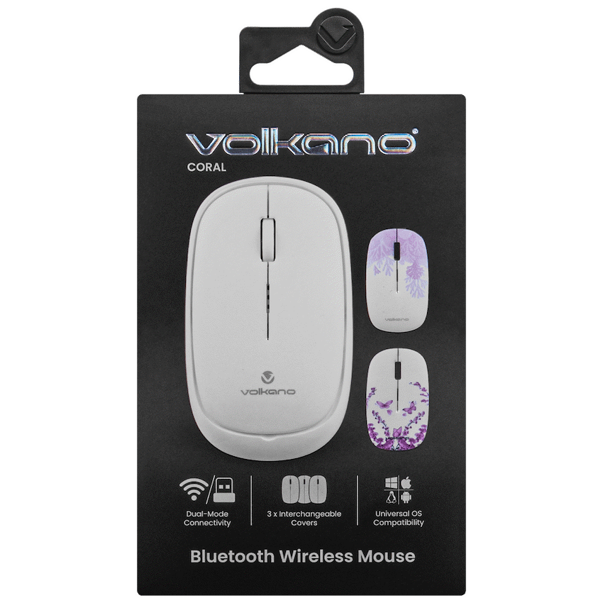 Volkano Coral series Bluetooth Wireless Mouse - White | VK-20304-WT