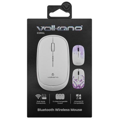 Volkano Coral series Bluetooth Wireless Mouse - White | VK-20304-WT